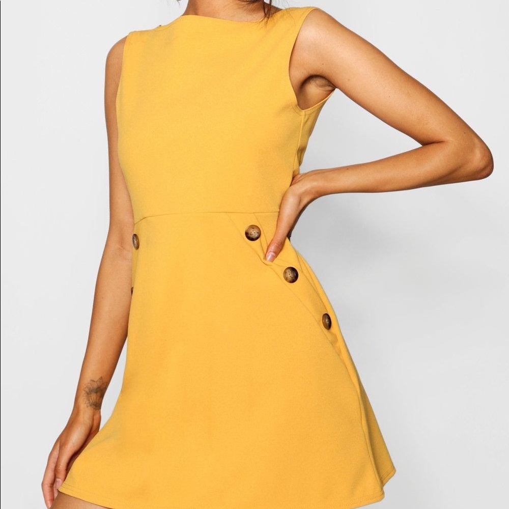 Mustard Swing Dress